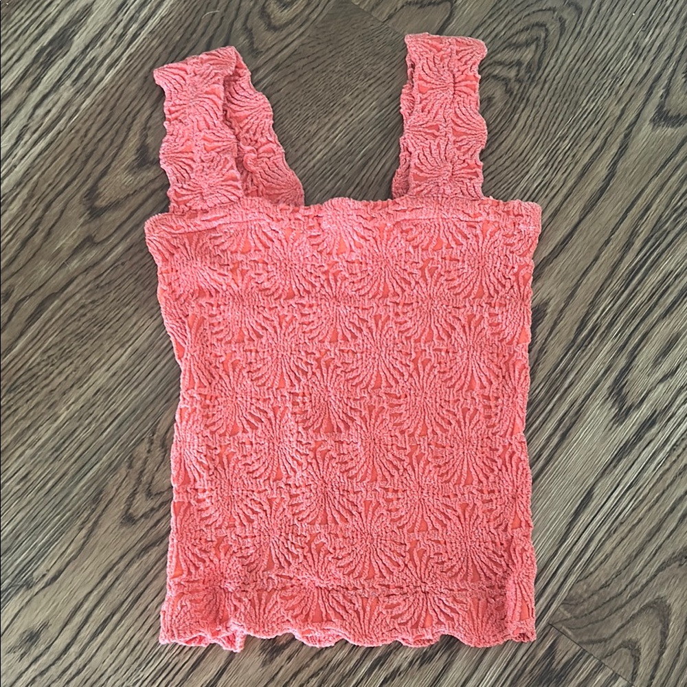 Women's Coral Textured Top
